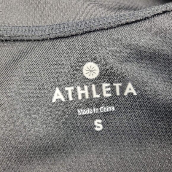 Athleta Womens Workout Hoodie Jacket S Black Long Sleeve Stretchy Breathable - Picture 4 of 7